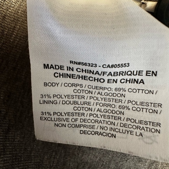 Nike Gray Hoodie W/Zip Up, Athletic, Casual, Minimalist, Soft, Streetwear - Picture 7 of 9